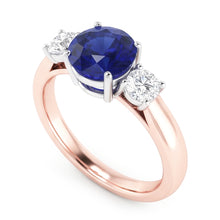 Afbeelding in Gallery-weergave laden, Echte Diamant Ring 2 Karaat - 14K Bicolor Goud