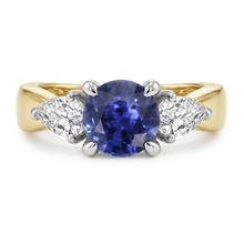 Afbeelding in Gallery-weergave laden, Echte Diamant Ring 2 Karaat - 14K Bicolor Goud