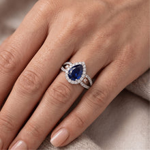 Afbeelding in Gallery-weergave laden, Echte Diamant Ring 2 Karaat - 14K Bicolor Goud