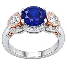 Afbeelding in Gallery-weergave laden, Echte Diamant Ring 3.50 Karaat - 14K Bicolor Goud