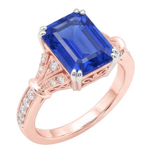 Afbeelding in Gallery-weergave laden, Echte Diamant Ring 3 Karaat - 14K Bicolor Goud