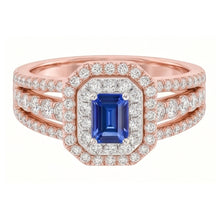 Afbeelding in Gallery-weergave laden, Echte Diamant Ring 3 Karaat - 14K Bicolor Goud