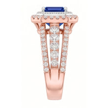 Afbeelding in Gallery-weergave laden, Echte Diamant Ring 3 Karaat - 14K Bicolor Goud