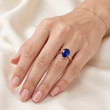 Afbeelding in Gallery-weergave laden, Echte Diamant Ring 3 Karaat - 14K Bicolor Goud