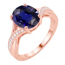 Afbeelding in Gallery-weergave laden, Echte Diamant Ring 3 Karaat - 14K Roségoud