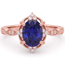 Afbeelding in Gallery-weergave laden, Echte Diamant Ring 3 Karaat - 14K Roségoud