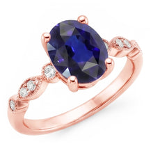 Afbeelding in Gallery-weergave laden, Echte Diamant Ring 4 Karaat - 14K Roségoud