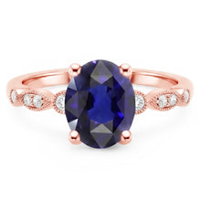 Afbeelding in Gallery-weergave laden, Echte Diamant Ring 4 Karaat - 14K Roségoud