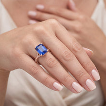 Afbeelding in Gallery-weergave laden, Echte Diamant Ring 4 Karaat - 14K Roségoud