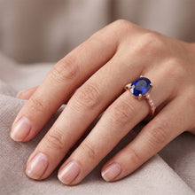 Afbeelding in Gallery-weergave laden, Echte Diamant Ring 4 Karaat - 14K Roségoud