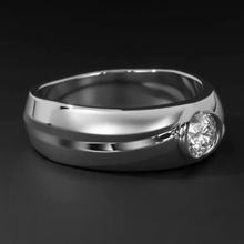 Afbeelding in Gallery-weergave laden, Echte Ovale Diamant Ring Heren Juwelen Omlijsting
