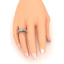 Afbeelding in Gallery-weergave laden, Echte Ronde Diamant Ring Met Accenten Geel Goud