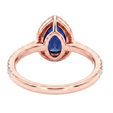 Afbeelding in Gallery-weergave laden, Echte Saffier Ring 2.50 Karaat - 14K Roségoud