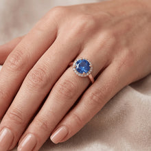 Afbeelding in Gallery-weergave laden, Echte Saffier Ring 2.50 Karaat - 14K Roségoud