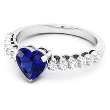 Afbeelding in Gallery-weergave laden, Echte Saffier Ring 2 Karaat