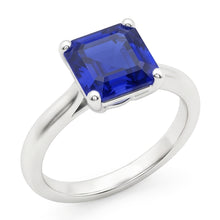 Afbeelding in Gallery-weergave laden, Echte Saffier Ring 2 Karaat - Witgoud