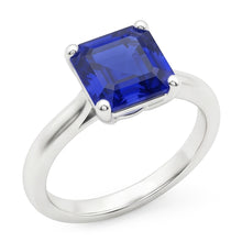 Afbeelding in Gallery-weergave laden, Echte Saffier Ring 2 Karaat - Witgoud