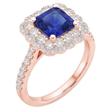 Afbeelding in Gallery-weergave laden, Echte Saffier Ring 3.75 Karaat - 14K Roségoud