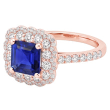 Afbeelding in Gallery-weergave laden, Echte Saffier Ring 3.75 Karaat - 14K Roségoud
