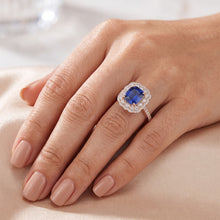 Afbeelding in Gallery-weergave laden, Echte Saffier Ring 3.75 Karaat - 14K Roségoud