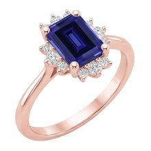 Afbeelding in Gallery-weergave laden, Echte Saffier Ring 4 Karaat - 14K Roségoud