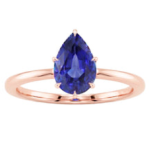 Afbeelding in Gallery-weergave laden, Echte Saffier Ring 4 Karaat - 14K Roségoud