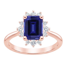 Afbeelding in Gallery-weergave laden, Echte Saffier Ring 4 Karaat - 14K Roségoud
