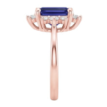 Afbeelding in Gallery-weergave laden, Echte Saffier Ring 4 Karaat - 14K Roségoud