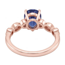 Afbeelding in Gallery-weergave laden, Echte Saffier Ring 4 Karaat - 14K Roségoud