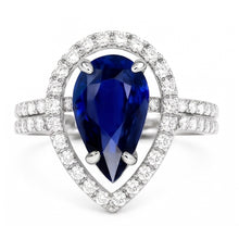 Afbeelding in Gallery-weergave laden, Echte Saffier Ring 4 Karaat