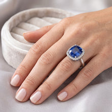 Afbeelding in Gallery-weergave laden, Echte Saffier Ring 4 Karaat
