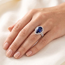 Afbeelding in Gallery-weergave laden, Echte Saffier Ring 4 Karaat