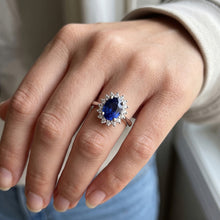 Afbeelding in Gallery-weergave laden, Echte Saffier Ring 4 Karaat