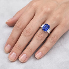 Afbeelding in Gallery-weergave laden, Echte Saffier Ring 4 Karaat