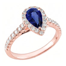 Afbeelding in Gallery-weergave laden, Echte Saffier Ring 5.50 Karaat - 14K Roségoud