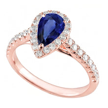 Afbeelding in Gallery-weergave laden, Echte Saffier Ring 5.50 Karaat - 14K Roségoud