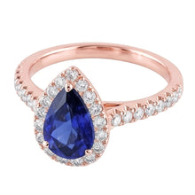 Afbeelding in Gallery-weergave laden, Echte Saffier Ring 5.50 Karaat - 14K Roségoud
