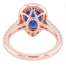 Afbeelding in Gallery-weergave laden, Echte Saffier Ring 5.50 Karaat - 14K Roségoud