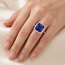 Afbeelding in Gallery-weergave laden, Echte Saffier Ring 6 Karaat - 14K Bicolor Goud