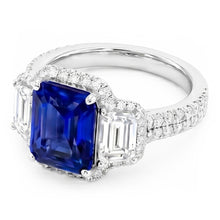 Afbeelding in Gallery-weergave laden, Echte Saffier Ring 6 Karaat