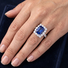 Afbeelding in Gallery-weergave laden, Echte Saffier Ring 6 Karaat
