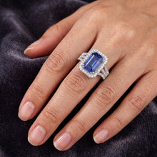 Afbeelding in Gallery-weergave laden, Echte Saffier Ring 6 Karaat