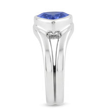 Afbeelding in Gallery-weergave laden, Echte Solitaire trouwring set biljoen saffier 1,50 karaat bezel set