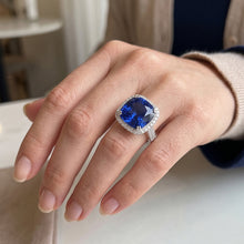 Afbeelding in Gallery-weergave laden, Echte Tanzaniet Ring 5.70 Karaat