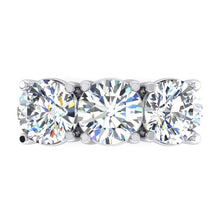 Afbeelding in Gallery-weergave laden, Echte Diamant Band Ronde Geslepen Wit Goud