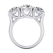 Afbeelding in Gallery-weergave laden, Echte Diamant Band Ronde Geslepen Wit Goud