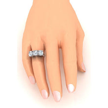 Afbeelding in Gallery-weergave laden, Echte Diamant Band Ronde Geslepen Wit Goud