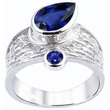 Afbeelding in Gallery-weergave laden, Edelsteen Ceylon Sapphire Ring Antieke Stijl 2.75 Karaat Vrouwen Sieraden