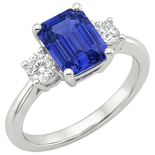 Afbeelding in Gallery-weergave laden, echte round diamant 3.50karaat ring zijaanzicht