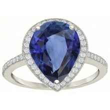 Afbeelding in Gallery-weergave laden, echte round diamant 5karaat ring vooraanzicht